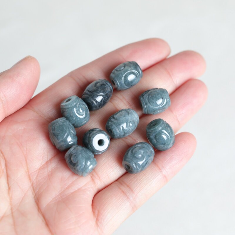 5PC Natural Blue Water Jade Ri - Beading recension och pris
