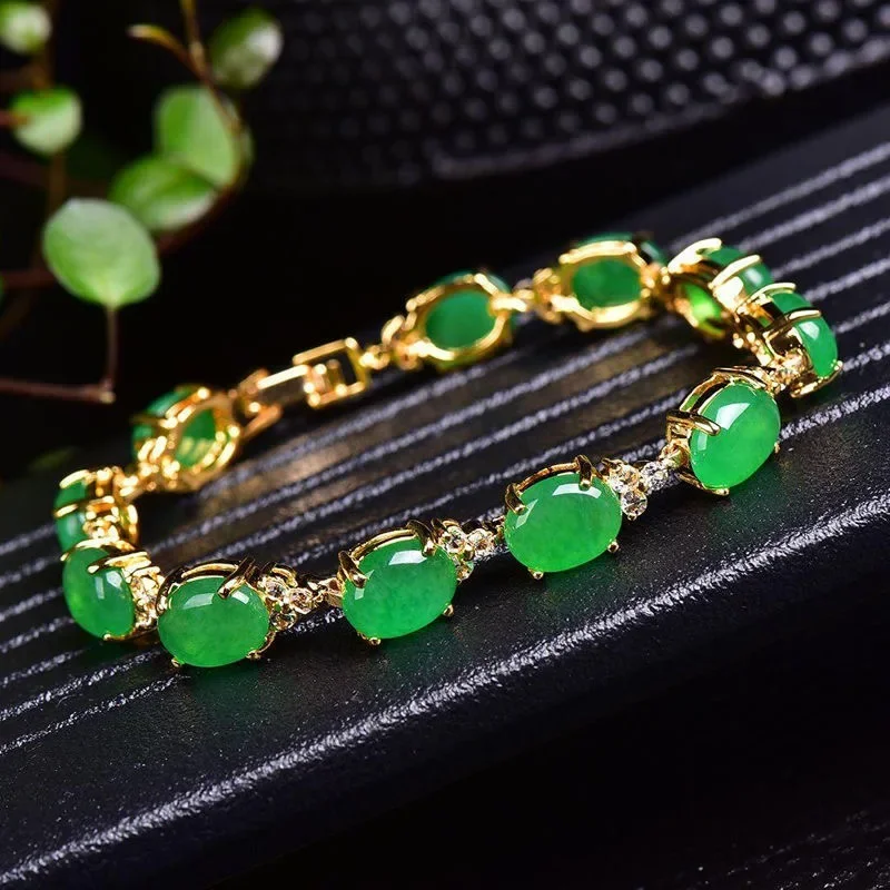 Natural Green Jade Agate LOVE  - Beading recension och pris