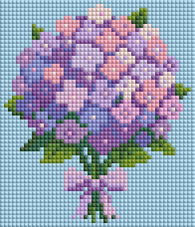 Minigem® Purple Hydrangea 5D D - 5D Diamond Painting Kit Full Drill recension och pris