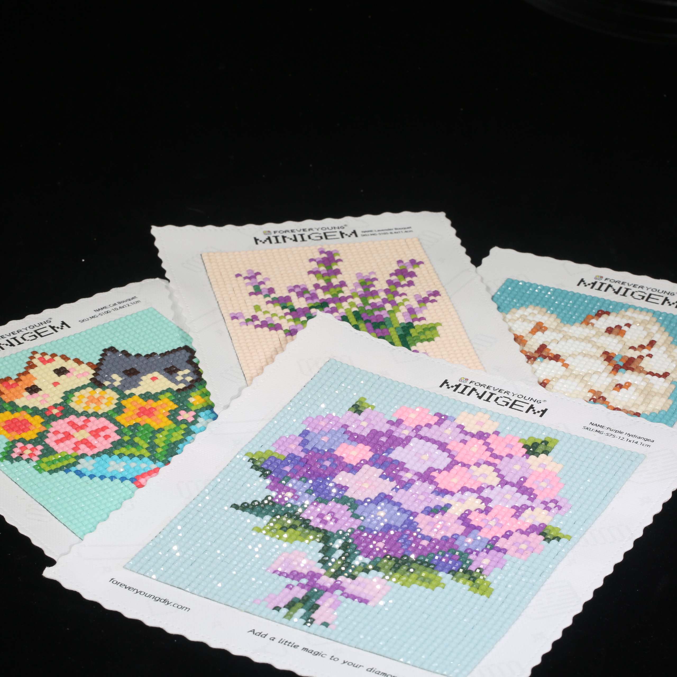 Minigem® Purple Hydrangea 5D D - 5D Diamond Painting Kit Full Drill recension och pris