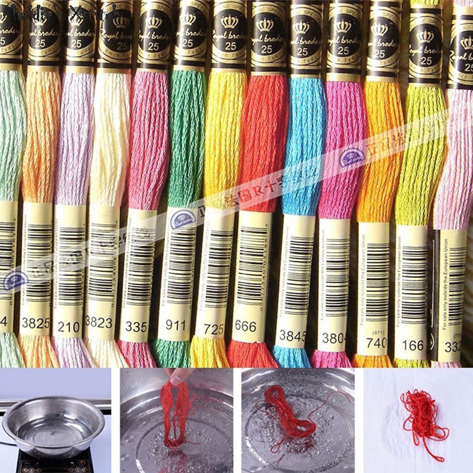 6702 DIY Cross Stitch Kits Cro - Cotton Embroidery Thread Skeins recension och pris