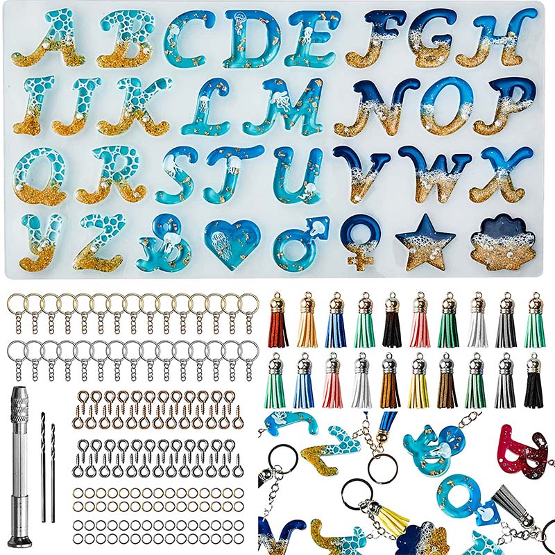 Alphabet Silicone Mold for Epo - Silicone Epoxy Resin Molds Set recension och pris