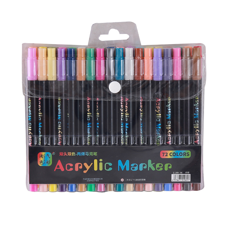 24-120 Colors Dual Tip Acrylic - Painting Supplies recension och pris