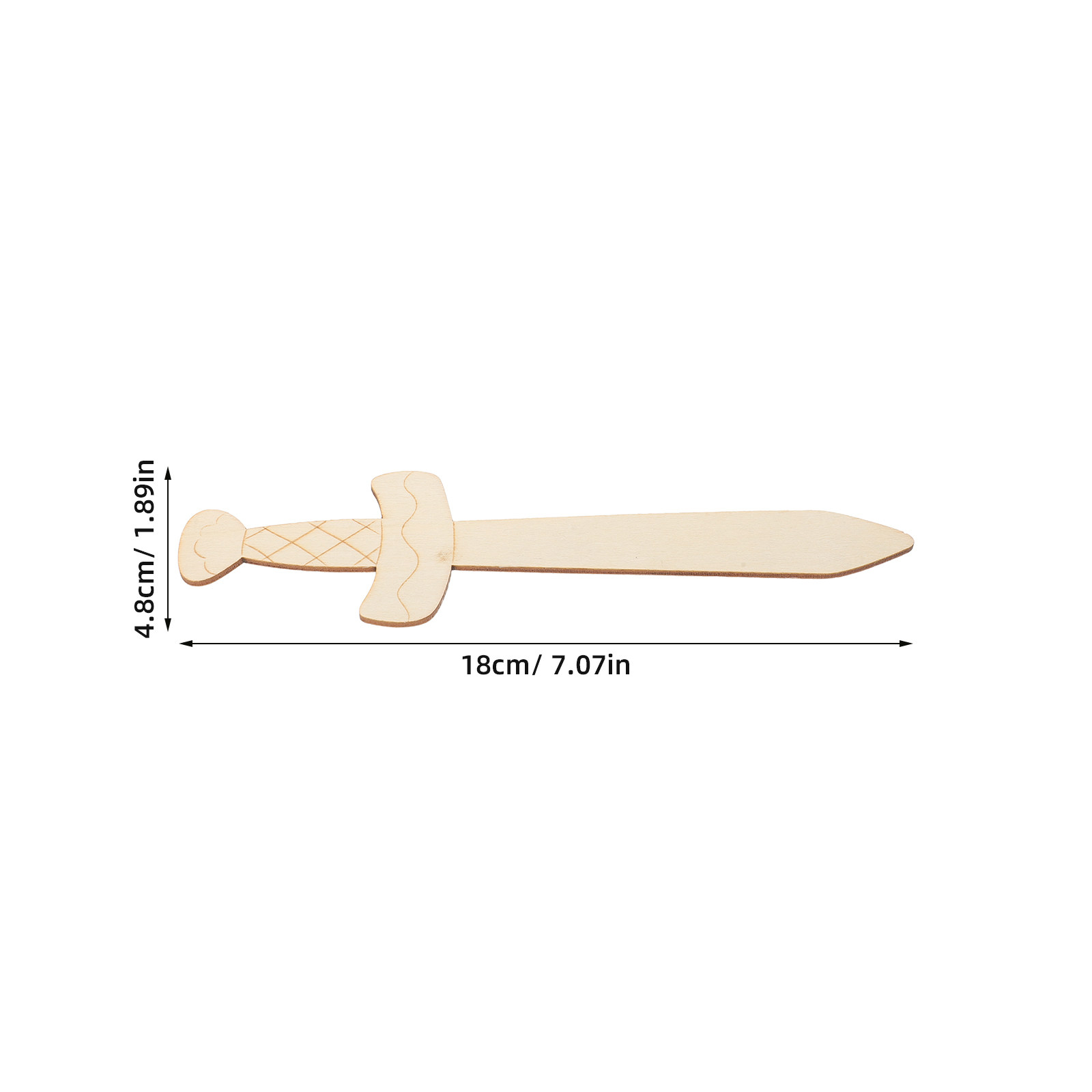 20Pcs Wooden Swords to Decorat - Painting Supplies recension och pris