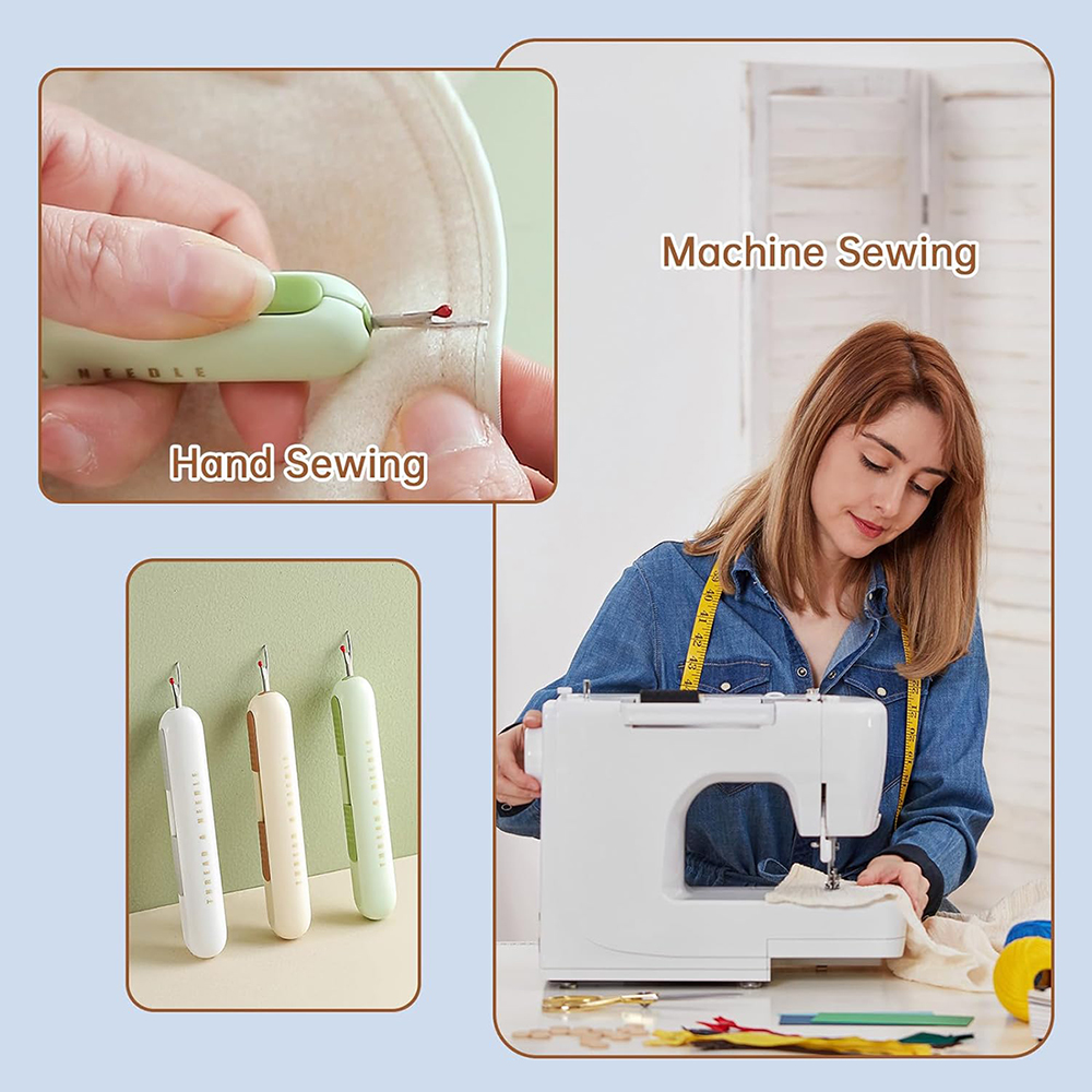 2 in 1 Needle Threader Seam Ri - Cotton Embroidery Thread Skeins recension och pris