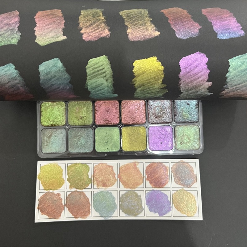 Chameleon Solid Watercolor Pai - Watercolor Paint Set Solid Pigment recension och pris